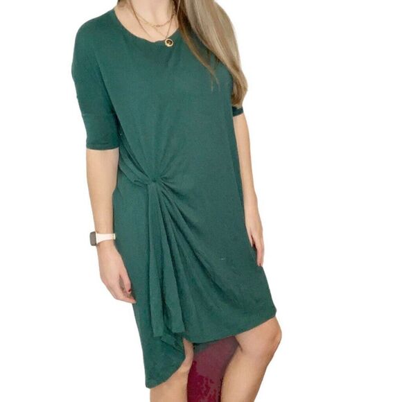 ASOS Women’s The T Shirt Midi Length Dress in Dark Emerald Green US Size 2/Small - Picture 2 of 12
